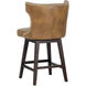 Neville 37.25 inch Tobacco Tan Swivel Counter Stool, Swivel